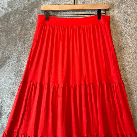 Boden Jersey Maxi Skirt Red Skirt‎ Size 8 - Picture 6 of 6
